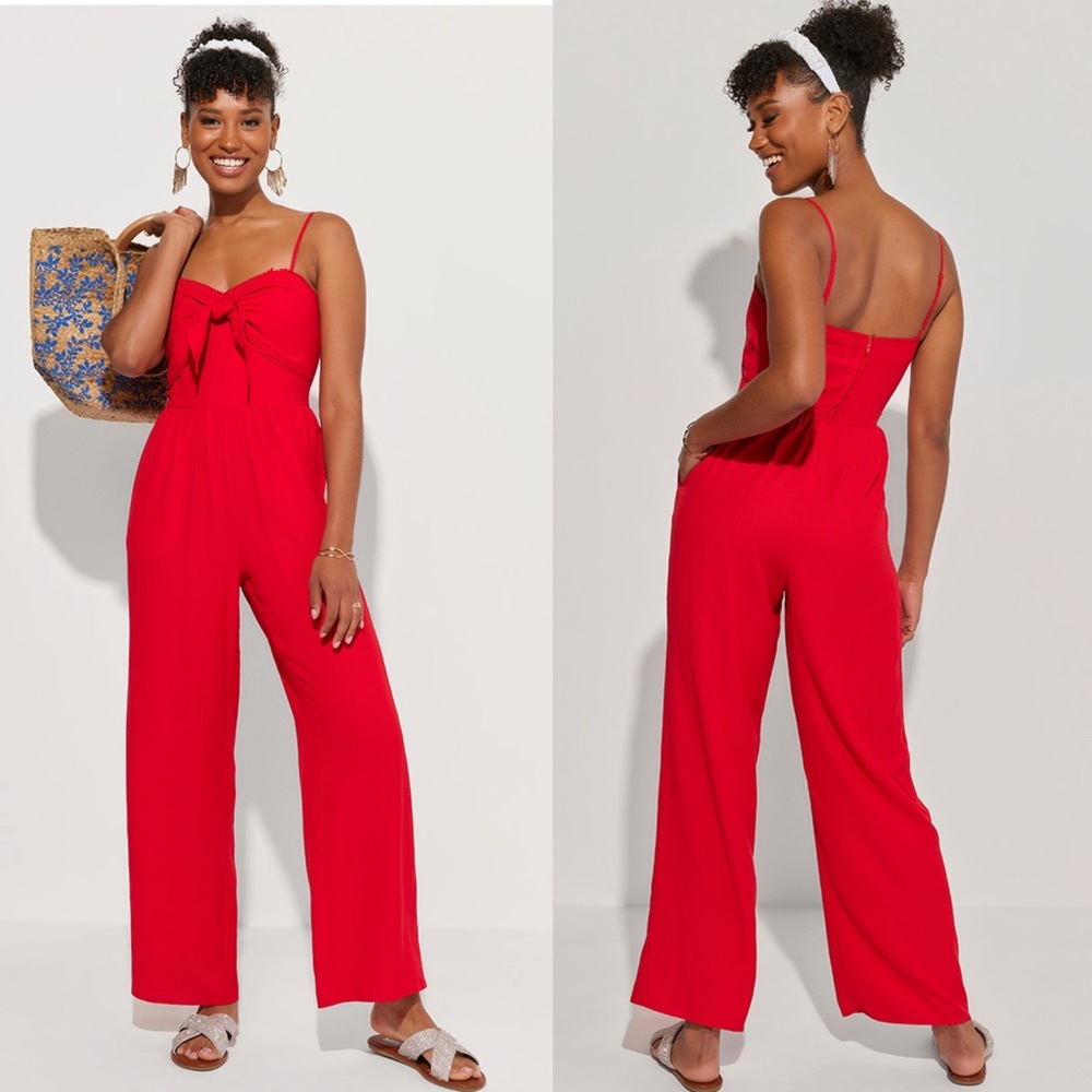 Red jumpsuit